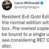 《生化危机8：黄金版》实体光盘不包含DLC内容 买了个寂寞