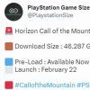 《地平线：山之召唤》已开启预载 所需空间46.2GB