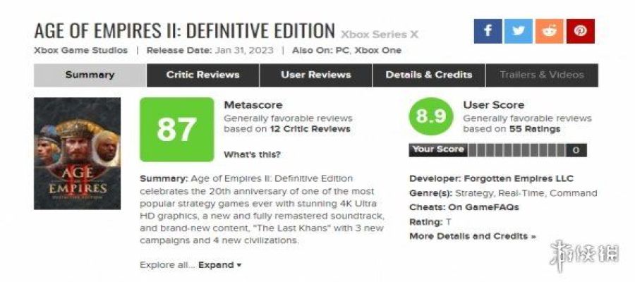 《帝国时代2：决定版》M站好评：手柄也能爽玩RTS！
